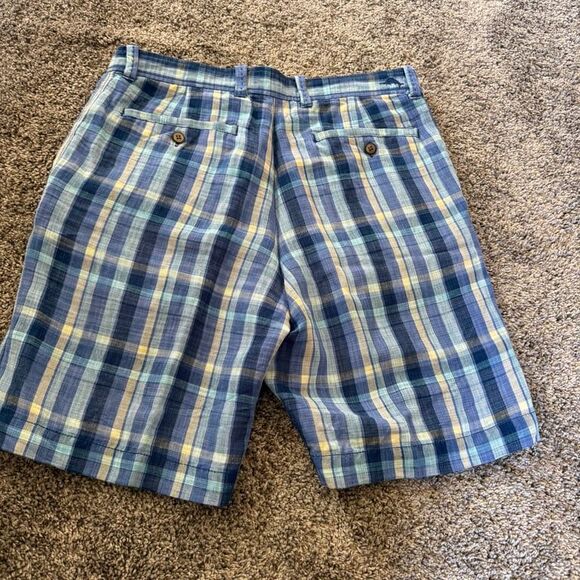 Tommy Bahama Men's Plaid Linen Blend Shorts Golf Size 30 - Picture 8 of 9